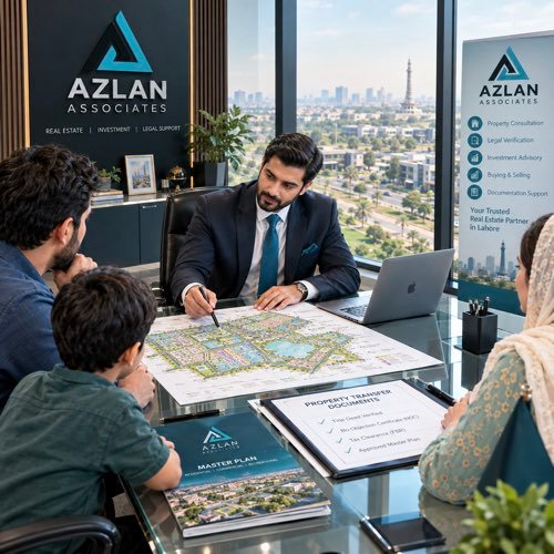 Azlan Associates real estate consultant offering secure property advisory and legal documentation assistance to clients in Lahore