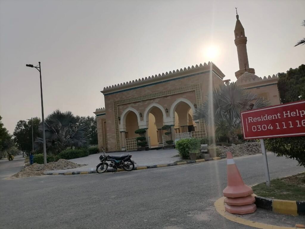 Jamia Mosque in Phase 1 New Lahore City LDA approved housing scheme Main Canal Bank Road Lahore